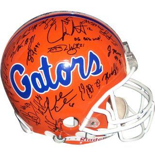 2006 Florida Gators National Championship Team and Urban Meyer Autographed Florida Gators Pro Line Helmet   44 Signatures at 's Sports Collectibles Store