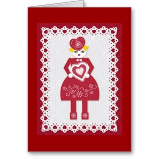 Frilly, Fancy Martzkin Valentine Greeting Card