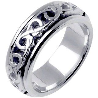 Platinum Celtic Love Knot Wedding Band (8mm) Jewelry