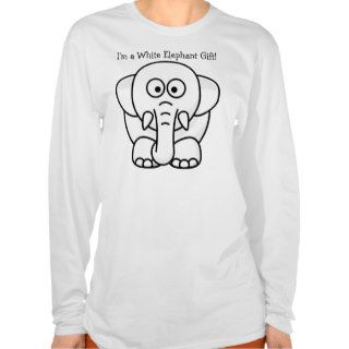 Funny Christmas Present Real White Elephant Gift Shirts
