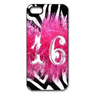 Custom Elegant Chic Girly Zebra Pattern Cover Case for iPhone 5 5S LS 1318 Cell Phones & Accessories