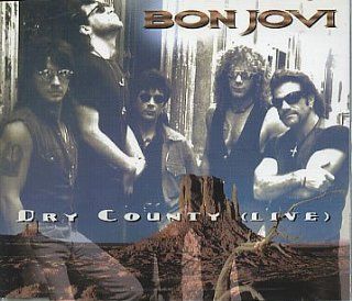 Bon Jovi Dry County Live   Gold Autograph Disc 1994 German CD single 858417 2 Music