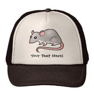 Cartoon Rat (silver berkshire) Trucker Hats