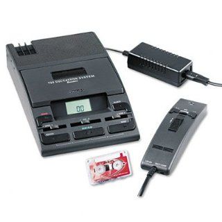 Philips Dictation System 725 Mini Cassette Recorder w/Handheld Microphone  Players & Accessories