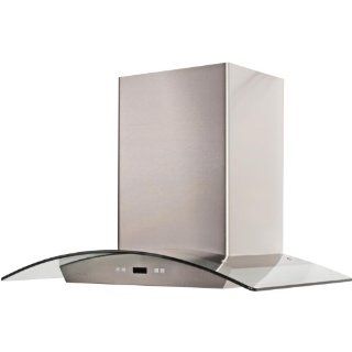 Cavaliere Euro SV218D 36 36" Stainless Steel Wall Mounted Range Hood with 900 CFM and Touch Sensitive LED, Stainless Steel Appliances
