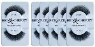 Red Cherry #117 False Eyelashes (Pack of 6)  Fake Eyelashes And Adhesives  Beauty