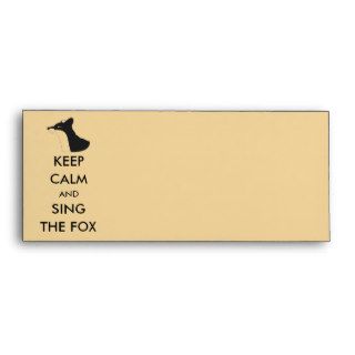 Ylvis Funny Keep Calm and Sing the Fox Envelopes