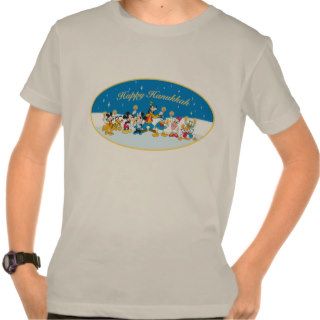 Mickey  Mouse & Friends Happy Hanukkah T Shirts