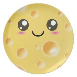 Cute Kawaii Happy Cheese plate