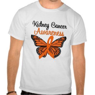 Kidney Cancer Awareness Butterfly Ribbon Tees
