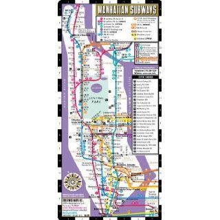 Streetwise Manhattan Bus Subway Map   Laminated Metro Map of Manhattan, New York   Pocket Size Streetwise Maps Inc 9781931257640 Books