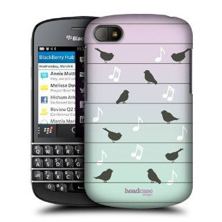 Head Case Designs On Wire Birds of Music Hard Back Case Cover for BlackBerry Q10 Cell Phones & Accessories