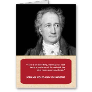 Johann Wolfgang Von Goethe Divorce Card