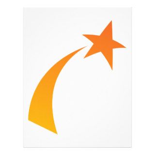 Shooting star letterhead template