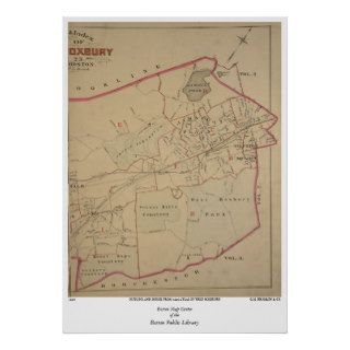Outline and Index 1884 Atlas of West Roxbury Posters