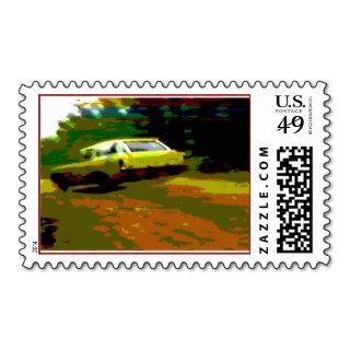 1973 Pontiac Grand Safari station wagon Postage Stamps