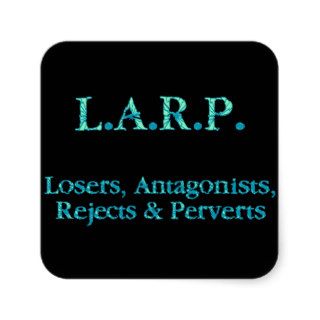LARP Losers and Antagonists Gamer Humor Sticker