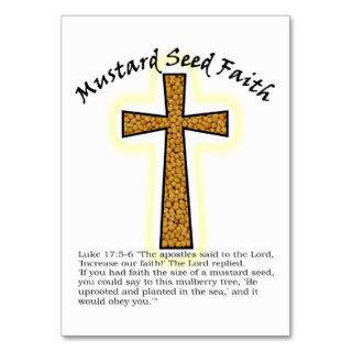 Mustard Seed Faith Card Business Card Template