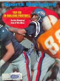 Archie Manning autographed Sports Illustrated Magazine (Ole Miss) Sports Collectibles