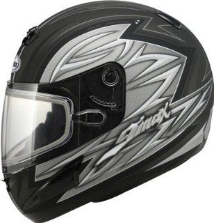 GMAX GM38S Snowmobile Helmet   Black/Silver/White Large   G2381246 TC 5 WP Automotive