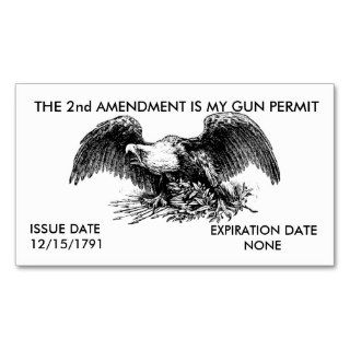 My Gun Permit Business Card Template