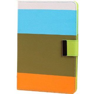 Generic Case Cover Luxury Stand Leather For Apple Ipad Mini 5th Color Blue Green Orange Cell Phones & Accessories