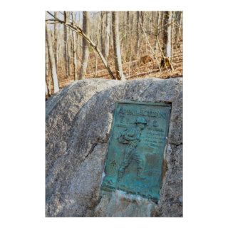 Appalachian Trail Plaque Unicoi Gap GA Poster