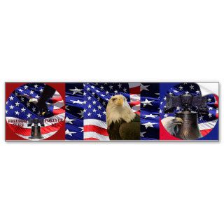 Freedom 9/11 Eagles Bumper Sticker