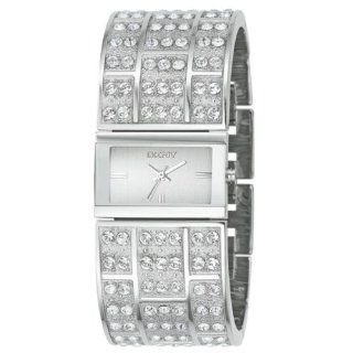 DKNY Essentials Swarovski Crystal Silver Stainless Steel Ladies Watch NY3713 DKNY Watches