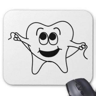 Mr. Happy Tooth Mouse Pad