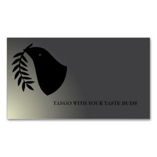 Peace Dove Dining Tango Taste Buds Business Cards