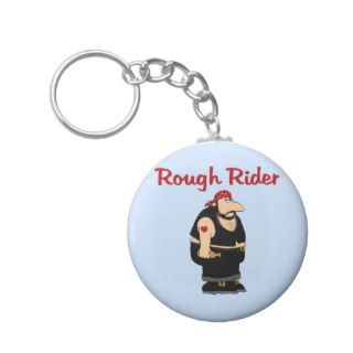 Funny Rough Rider Key Chains