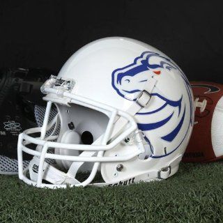NCAA Schutt Boise State Broncos Full Size Replica Football Helmet   White/Royal Blue  Business Card Holders 