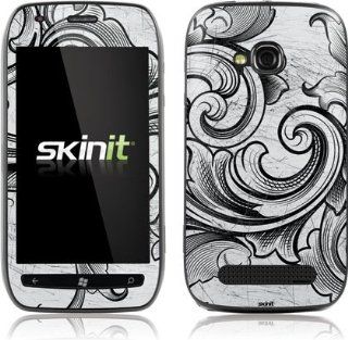 Patterns   White Flourish   Nokia Lumia 710   Skinit Skin Cell Phones & Accessories