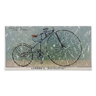 Lawson's Bicyclette 1879   distressed Print