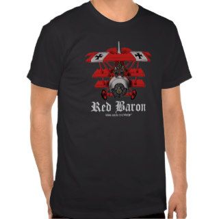 Cool red baron plane t shirt design