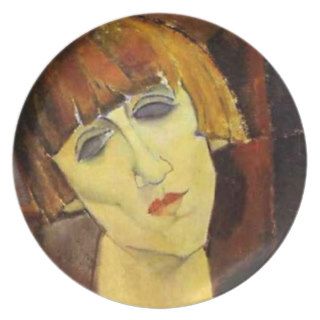 Amedeo Modigliani, Portrait Madame Kisling Plate