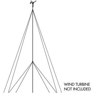 Sunforce 30 ft. Wind Turbine Tower Kit 45455
