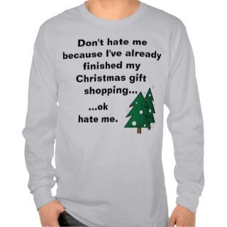 Funny Christmas Shopping Done Early T shirt