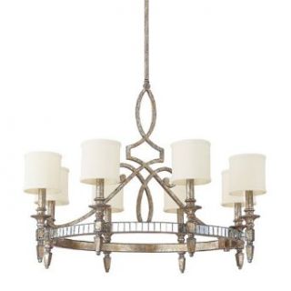 Capital Lighting 4088SG 535 Palazzo 8 Light 1 Tier Chandelier, Silver / Gold    
