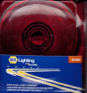 535D NAPA Lighting by Truck Lite. Stop & Tail Lamp, Curbside (535DCN   300620) (Red light/black body   brown & green wire) Automotive