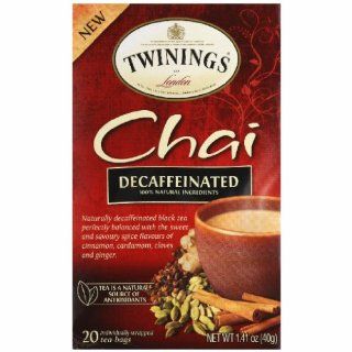 Twinings Chai Decaffeinated (3x20 ct)  Grocery And Gourmet  Grocery & Gourmet Food