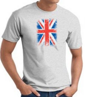 UNION JACK British UK Flag Classic Adult T Shirt Tee Shirt   Ash Novelty T Shirts Clothing