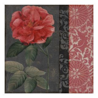 China Rose Decorative Wall Decor Print