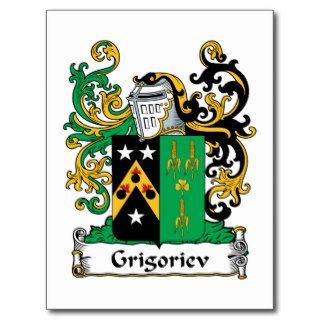 Grigoriev Family Crest Postcard