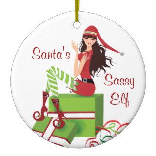 Sassy Elf Ornament