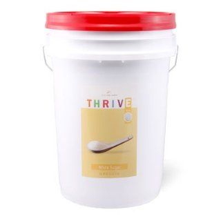 4,536 Total Servings of White Sugar   40 Lb. Pail Emergency Food Pail with Gamma Seal By Shelf Reliance Thrive TM2 Cents Per Serving Product of USA Grocery & Gourmet Food