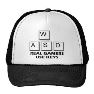 WASD   Real Gamers Use Keys Mesh Hats