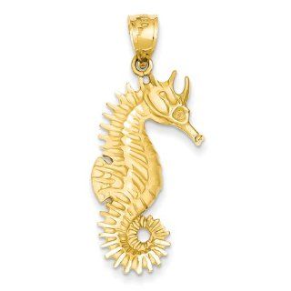 14k Seahorse Pendant Pendant Necklaces Jewelry