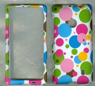 NOKIA LUMIA 521 520 T MOBILE AT&T METRO PCS PHONE CASE COVER FACEPLATE PROTECTOR HARD RUBBERIZED SNAP ON CAMO RAINBOW DOT NEW Cell Phones & Accessories